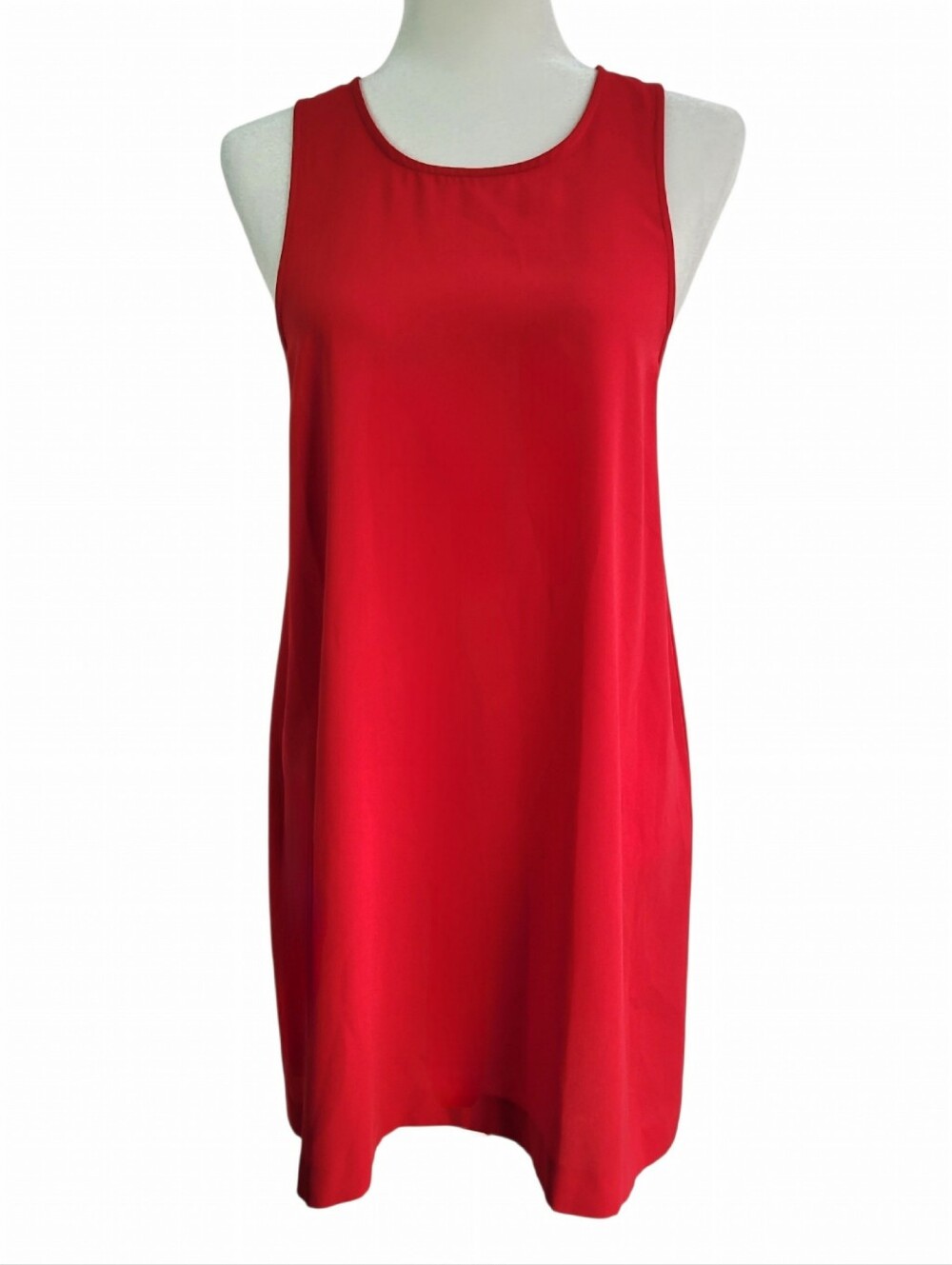LEITH Red Swing Shift Sleeveless Racerback Mini Flowy Dress Size Small
